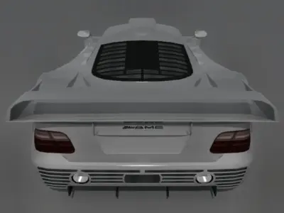 Mercedes-Benz CLK-GTR Low-poly 3D model
