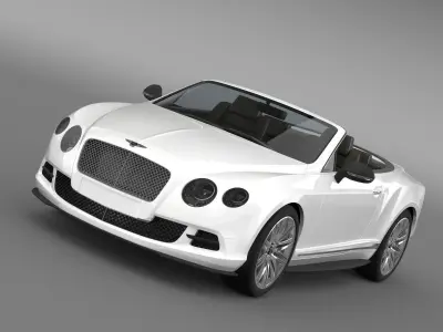 Bentley Continental GT Speed Convertible 2012 3D model