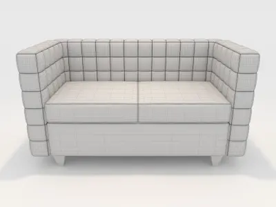 Sofa 2 Seater 8 3D model