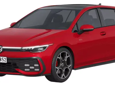 Volkswagen Golf GTI 2024 3D model purchase
