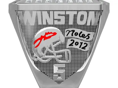 Winston Super Bowl Championship Ring 3D print model