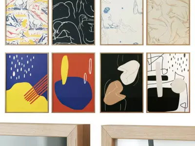 Gallery Wall 130 3D model