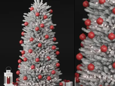Christmas tree white 3D model