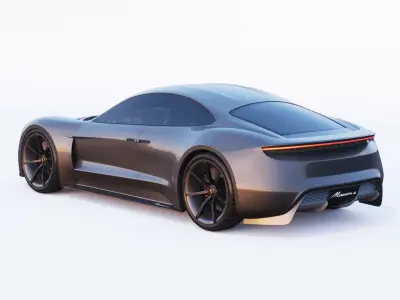3D Porsche Mission E 3D model