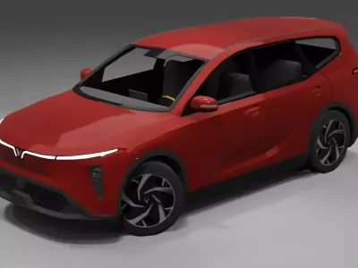 2025 Vinfast Limo Green Limogreen  Low-poly 3D model