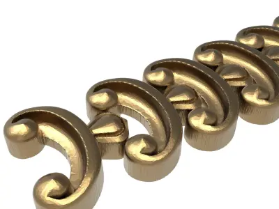  decorative pattern ready for 3D printing 3D model