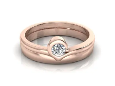 Diamond Jewelry Ring 3D print model 29