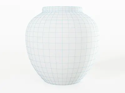 Retro Grunge Vase 3D model