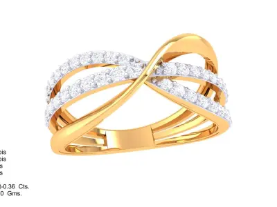Diamond Ring 3D print model 14