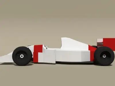 Low Poly McLaren MP4-8 Formula Car  Low-poly 3D model