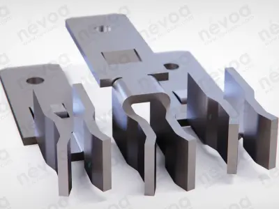 IEC Appliance Outlet F - 4723 - Snap-in version from front side 3D model