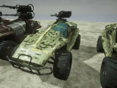 Viper Squad Vehicle pack Low-poly 3D model