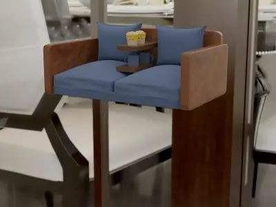 MY MODEL OF SOFA Low-poly 3D model