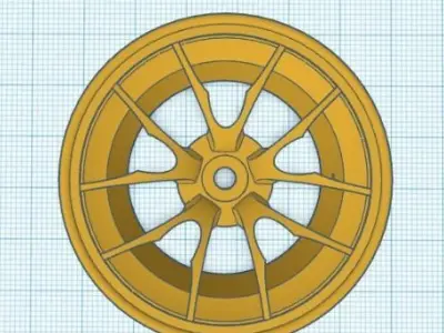 RC Car Drift Rims 1 10 Arc 3D print model
