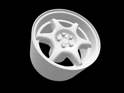 Subaru Impreza  GC8 oem scalable and printable rims 3D print model