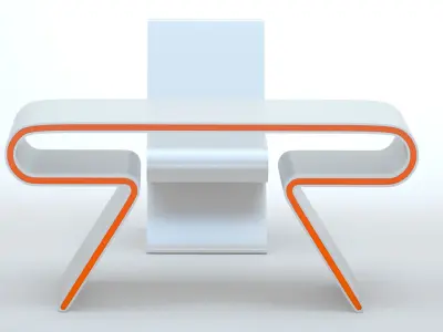 Omega Chair and  Desk 3D model