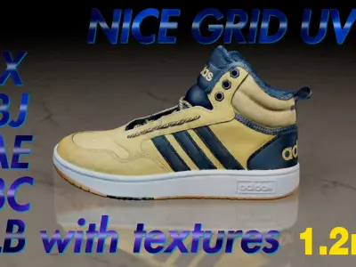 Adidas Hoops 3 Mid Clean Scan 3D model