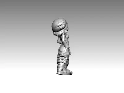 Modern art statue Cat funny with shoes  3D print model