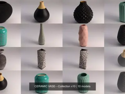 CERAMIC VASE---Collection x10