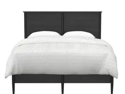 Curated Langley Queen Bed 3D model