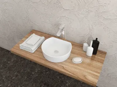 washbasin Ravak Moon 1C 3D model