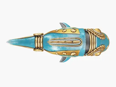 Steampunk Fish Figurine 3D model