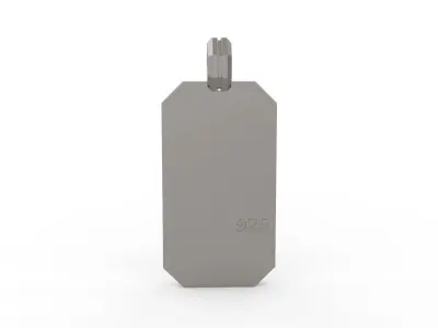 David Yurman Wave Pendant 3D print model