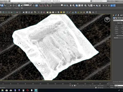 yucca bag of cheese on wooden table 3D model