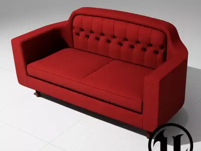Onkel 2 Seater Sofa UE4 3D model