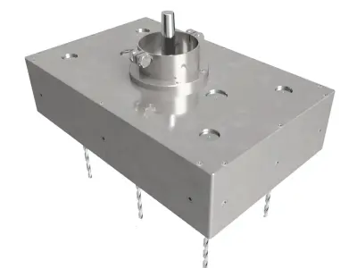 Multi Spindle Drilling Machine with Different Hole 3D model