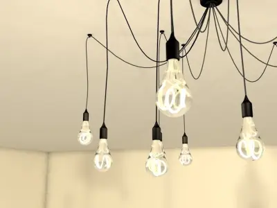 Pendant Chandelier Light Fixture 3D model