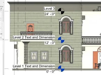3 Bedroom House plan Low-poly 3D model