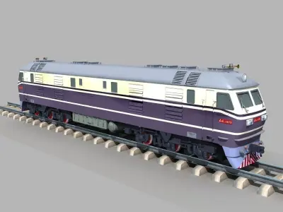 Dongfeng 11 Diesel Locomotive 3D model