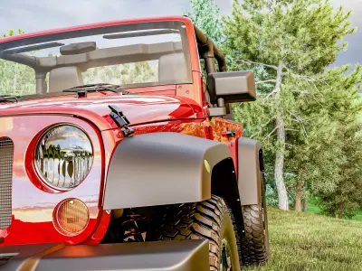 jeep wrangler 3D model buy