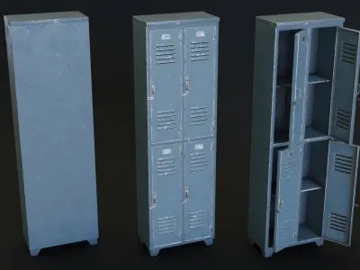 Locker Low-poly 3D model order