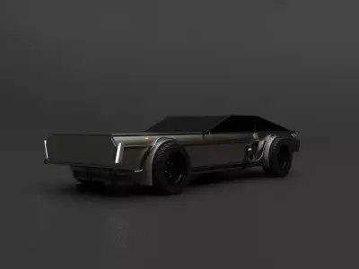 SCI-FI MUSCLE CAR 3D model