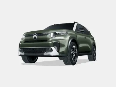 Citroen C3 Aircross 2025 Low-poly 3D model