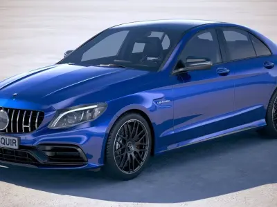 Mercedes C63 S AMG sedan 2019 3D model