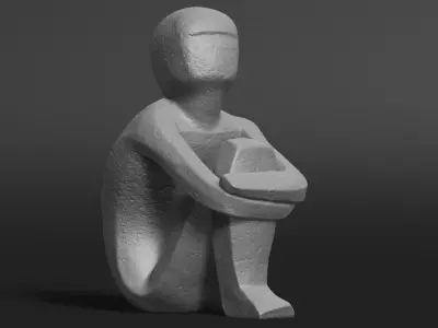 Iron Boy Jarnpojke Statue 3D print model
