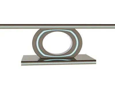 Scifi Table Futuristic Interior Decoration Low-poly 3D model