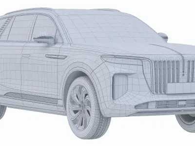 Hongqi E-HS9 3D model