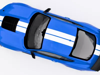 Ford Mustang Shelby GT500 2020 Low-poly 3D model