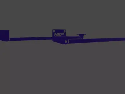 HSP Traction Bars Low-poly 3D model