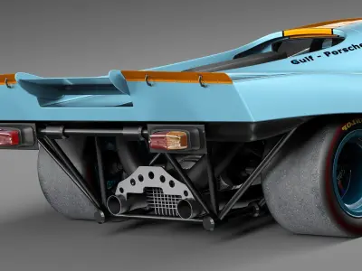 Porsche 917k GULF LeMans 24h 3D model