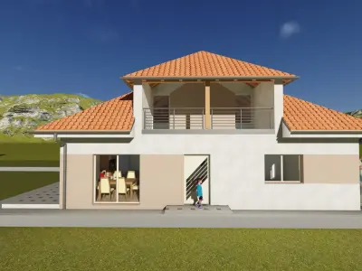 Family house 3D model