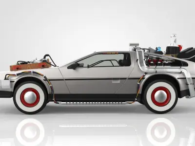 Delorean Time Machine Episode 3 Wild West 3D model