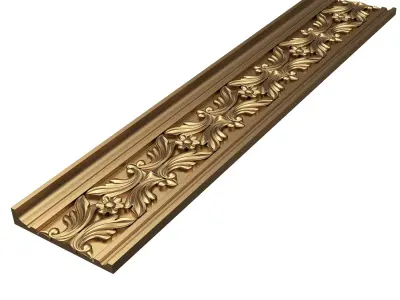 Cornice Decoration Molding 048 Low-poly 3D model