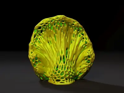 Alien mushroom plant 3D print model