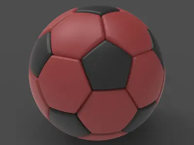 Football soccer ball 3D model