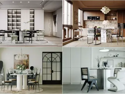 Dining Room Colection 01 for Unreal Engine 3D model